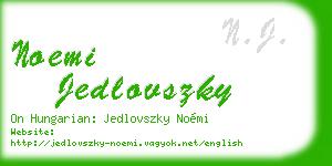 noemi jedlovszky business card